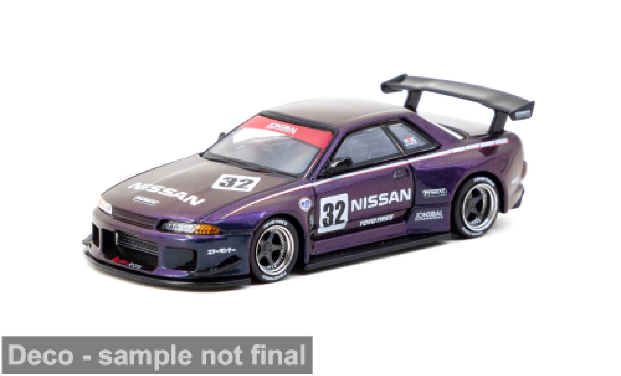 Nissan Skyline 1/64 Tarmac Works R32 GTR lila 1:64 diecast model cars