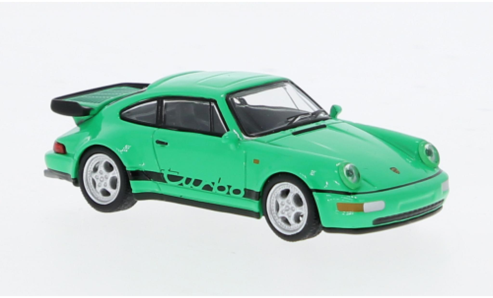 Porsche 964 Turbo 1/64 Tarmac Works 911  green 1:64 diecast model cars