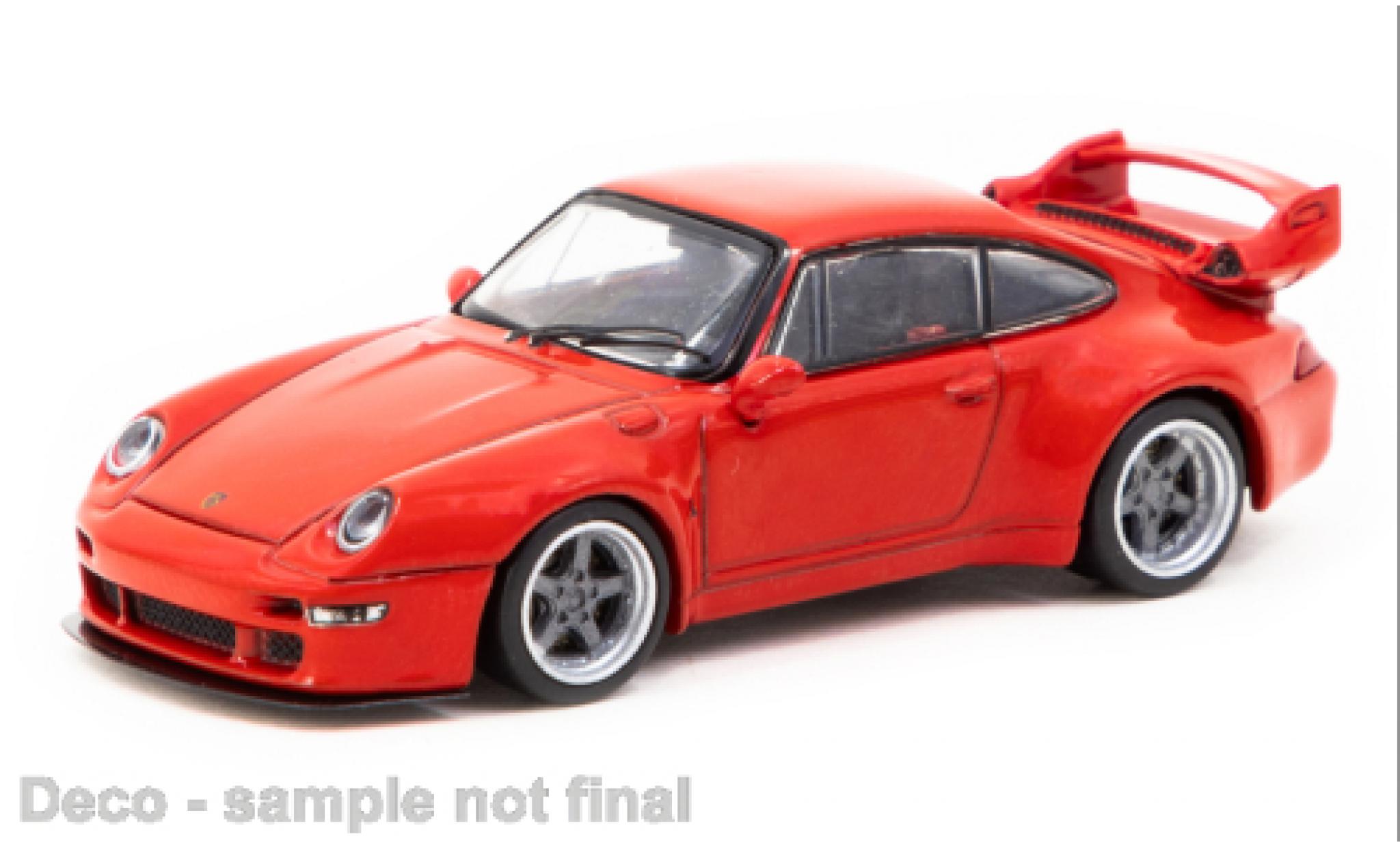 Porsche 993 1/64 Tarmac Works 911  Gunther Works red 1:64 diecast model cars