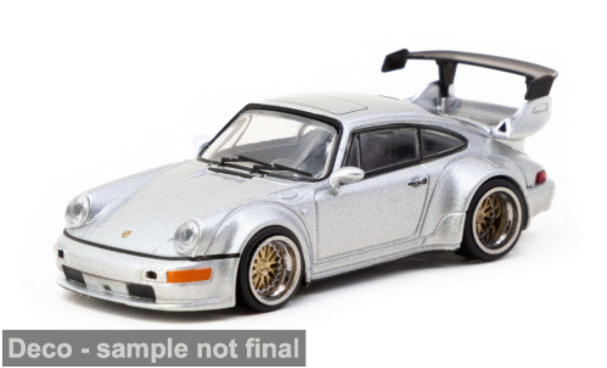 Porsche 964 RWB 1/64 Tarmac Works 911  silver 1:64 diecast model cars