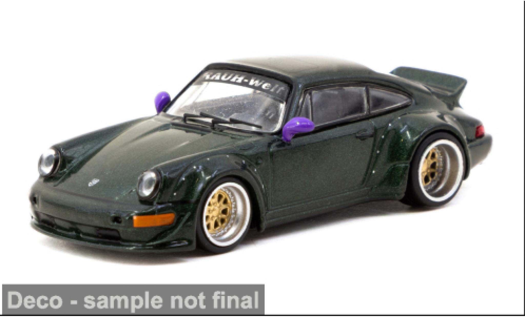 Porsche 964 RWB 1/64 Tarmac Works green 1:64 diecast model cars