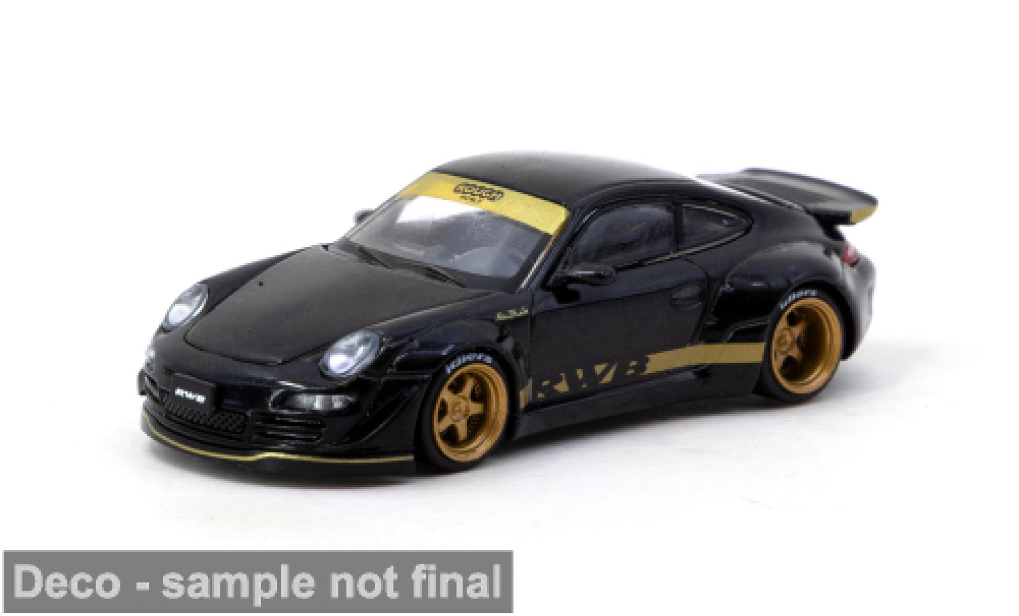 Porsche 997 RWB 1/64 Tarmac Works black 1:64 diecast model cars