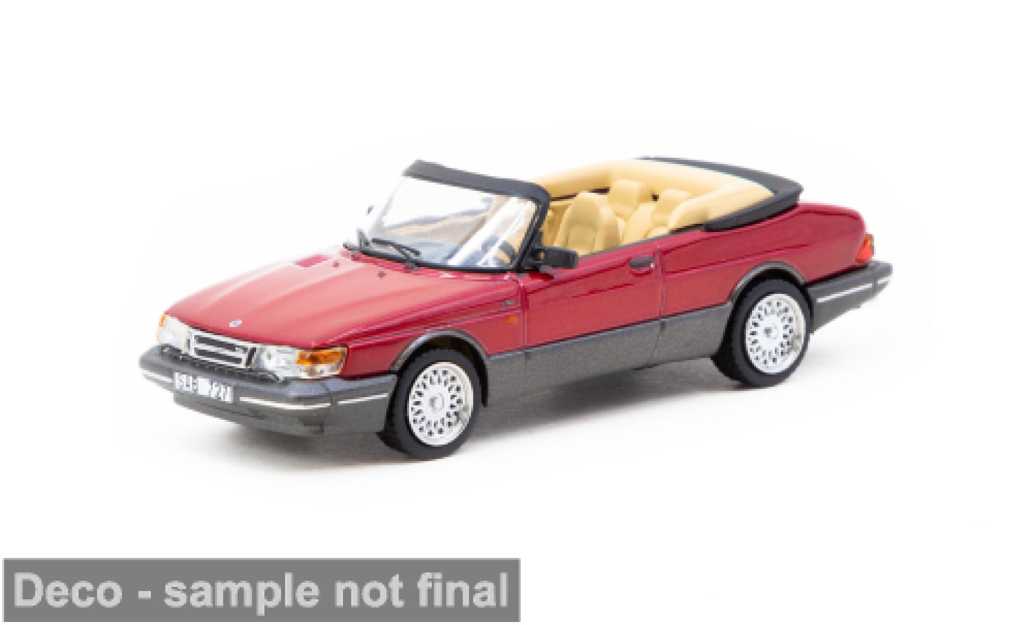 Saab 900 1/64 Tarmac Works Turbo Convertible red 1:64 diecast model cars
