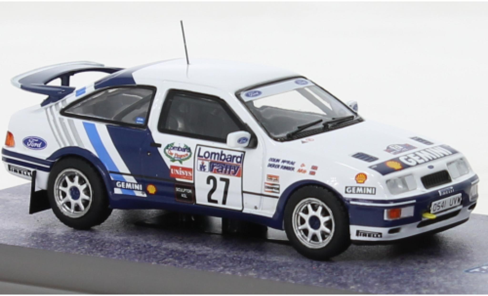 Ford Sierra 1/64 Tarmac Works RS Cosworth No.27 Rally WM RAC Rally 1989 diecast model cars