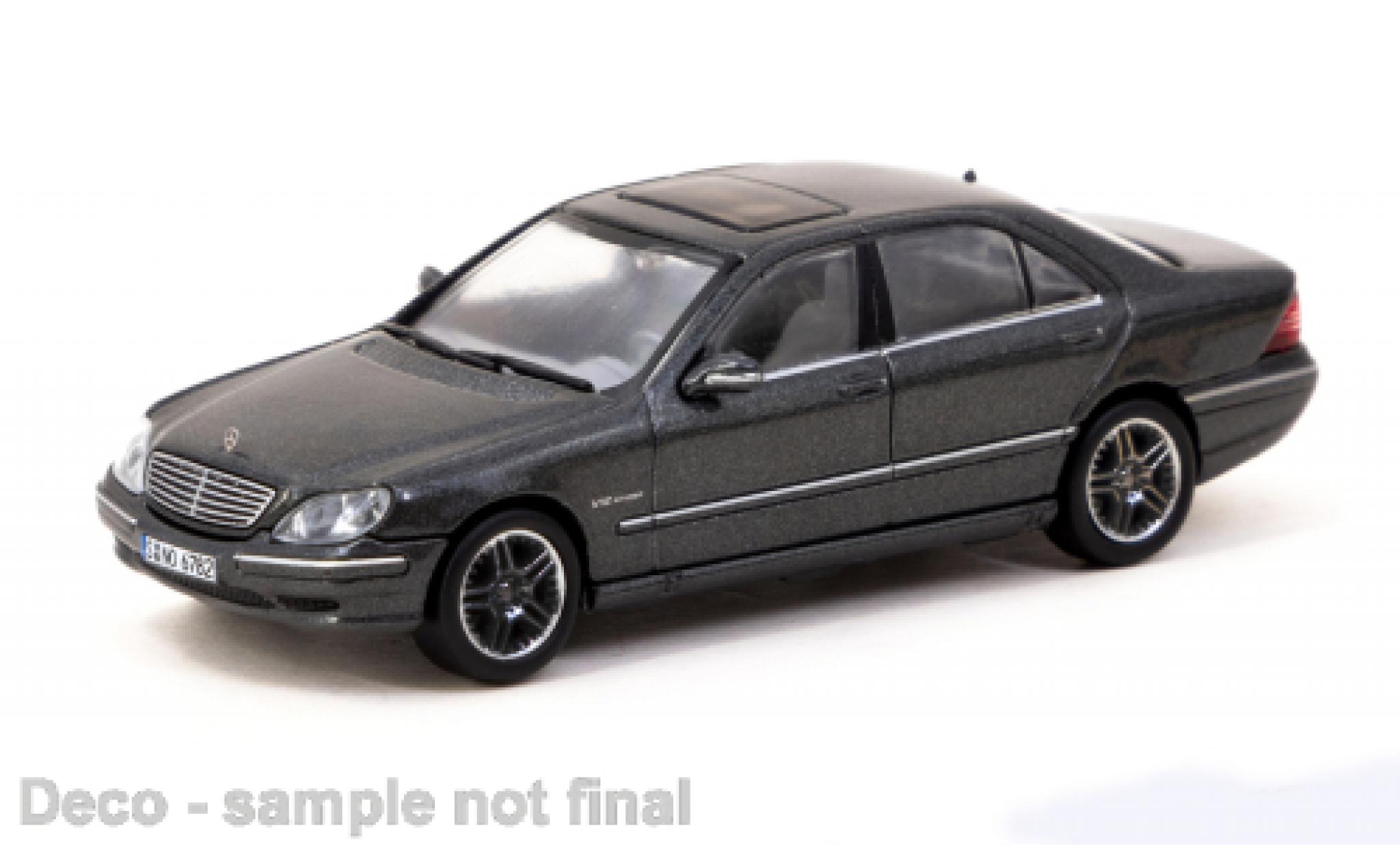 Mercedes Classe S 1/64 Tarmac Works S65 AMG metallise grey diecast model cars