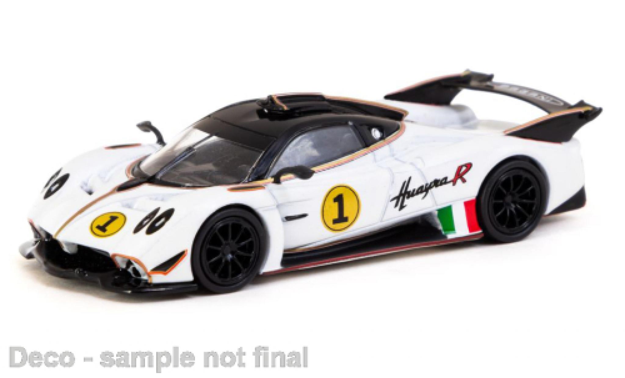 Pagani Huayra 1/64 Tarmac Works R white diecast model cars
