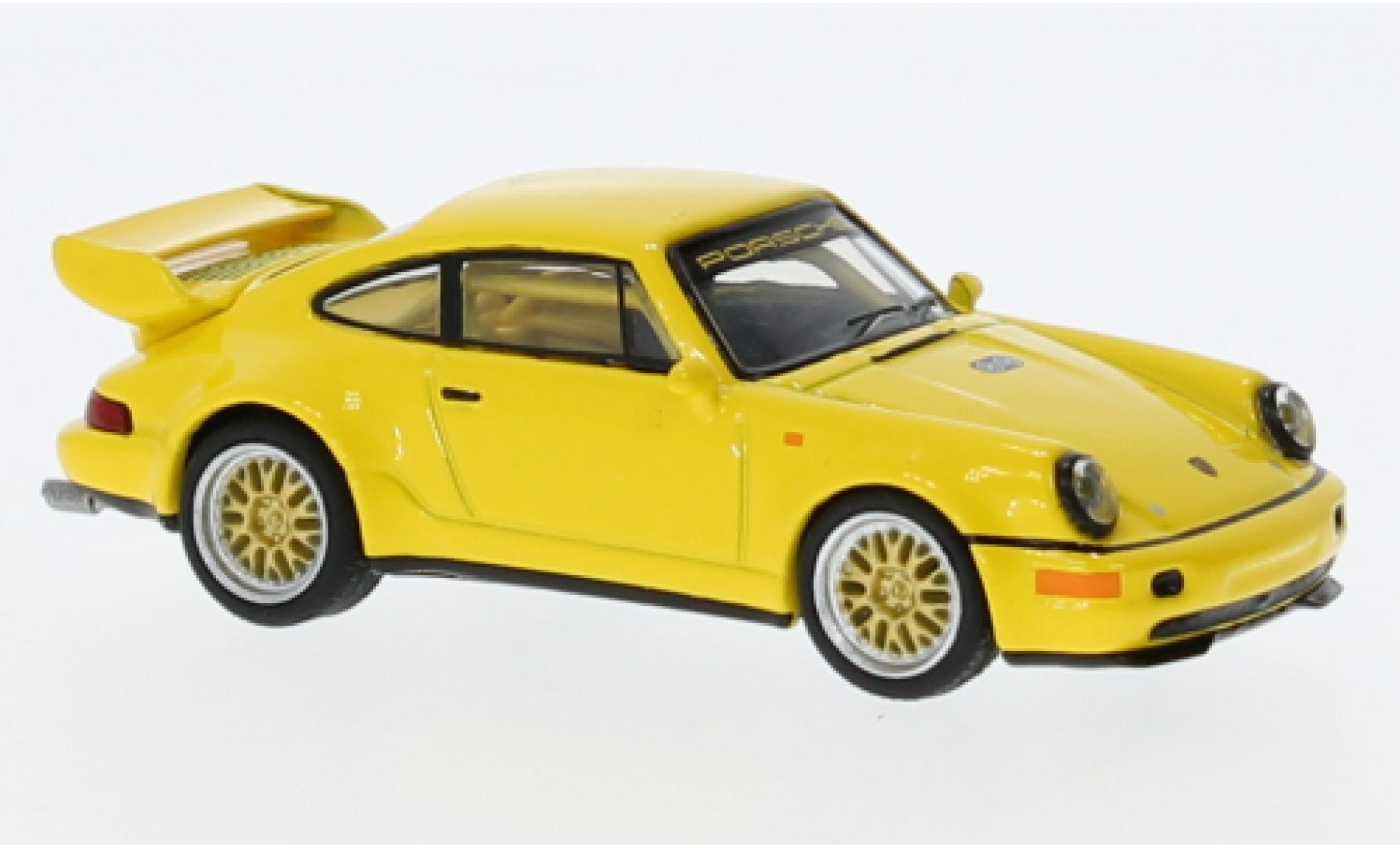 Porsche 964 1/64 Tarmac Works 911  RSR yellow diecast model cars