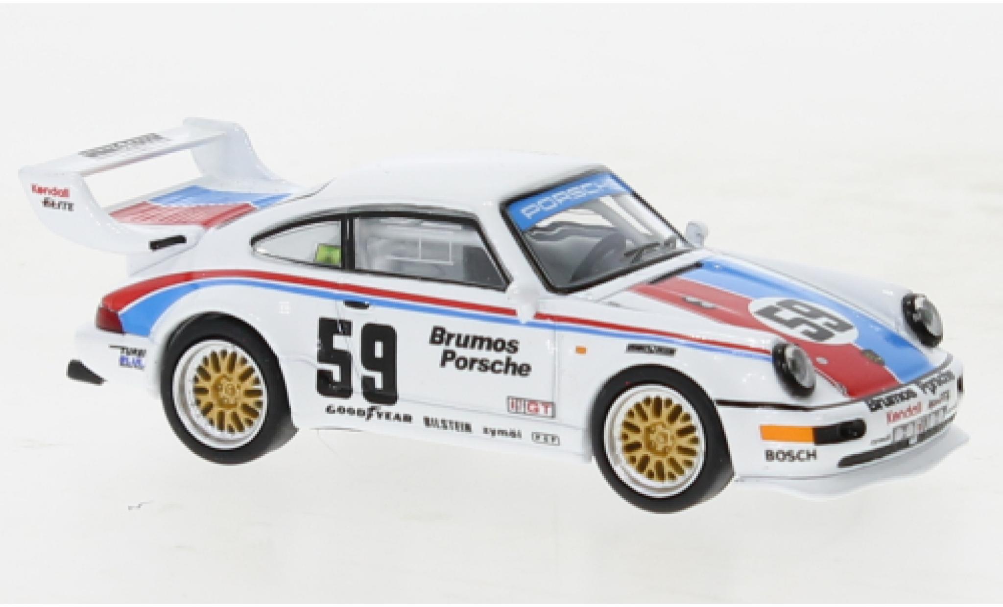 Porsche 993 Turbo S 1/64 Tarmac Works 911 (964) LM GT No.59 Brumos 12h Sebring 1 diecast model cars