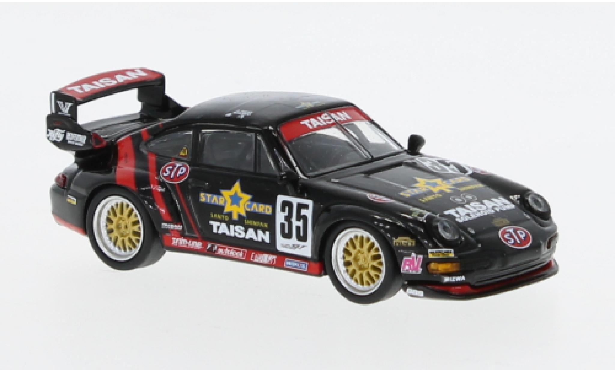 Porsche 993 GT2 1/64 Tarmac Works 911  No.35 Taisan JGTC diecast model cars