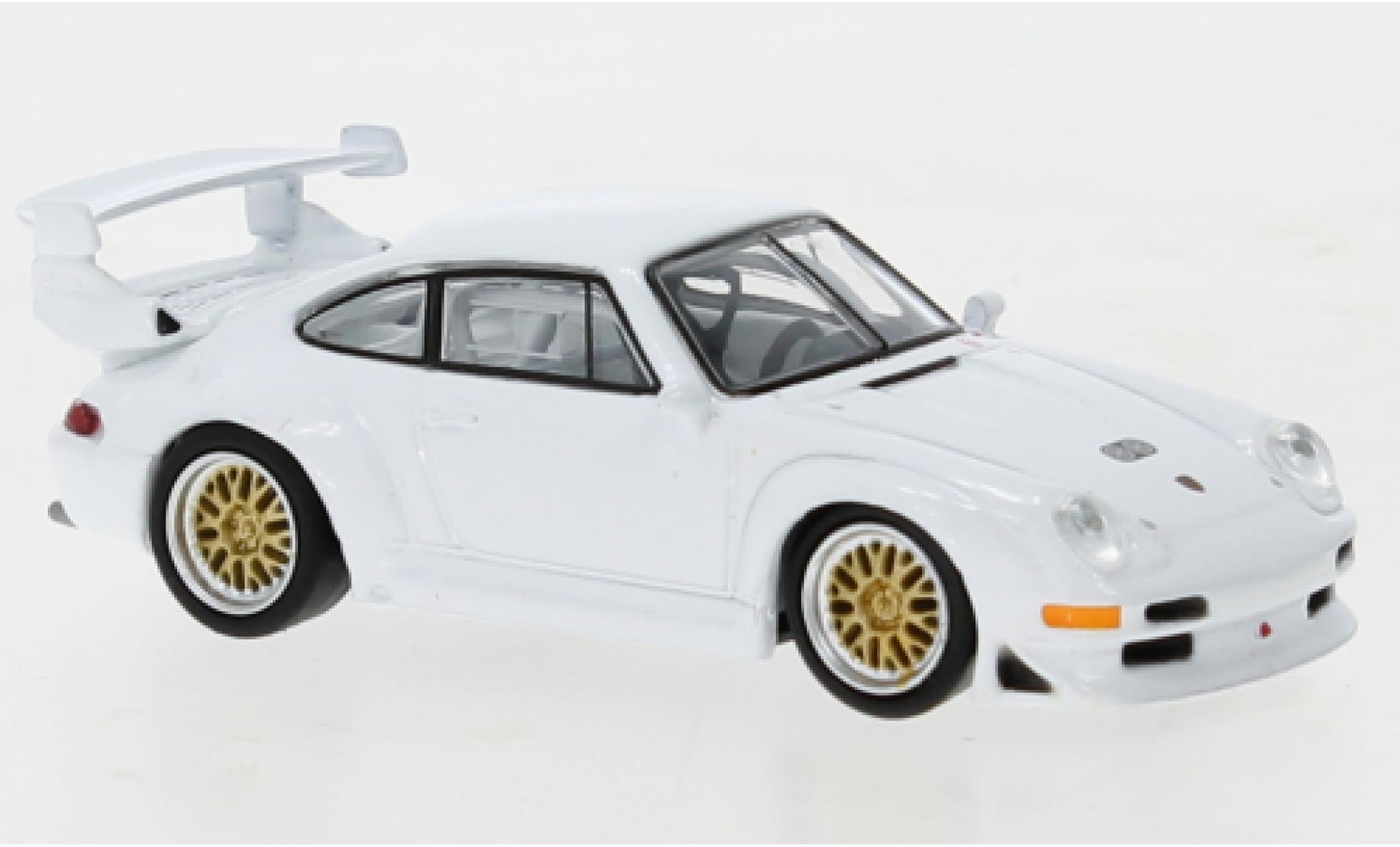 Porsche 993 GT2 1/64 Tarmac Works 911  white diecast model cars