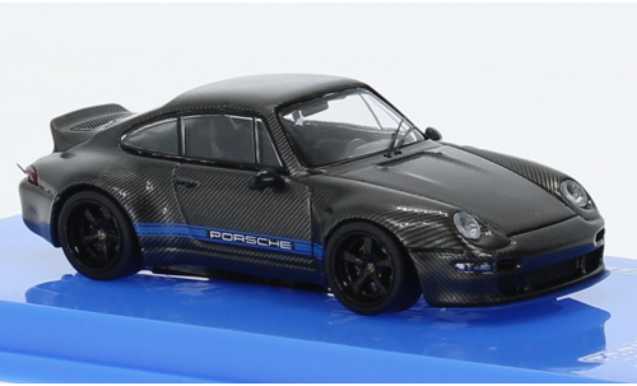 Porsche 993 1/64 Tarmac Works 911  Gunther Works black diecast model cars