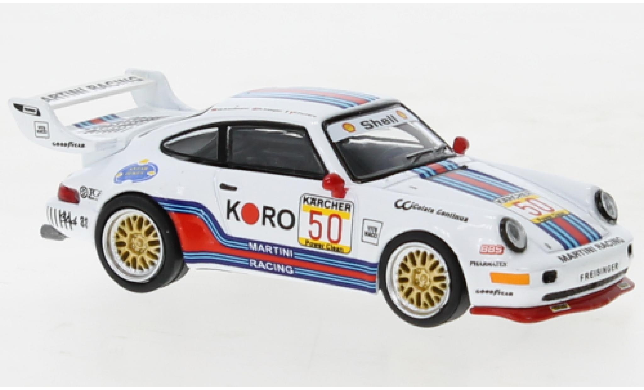 Porsche 993 Turbo S 1/64 Tarmac Works 911  LM GT No.50 BRP GT Series 1995 diecast model cars