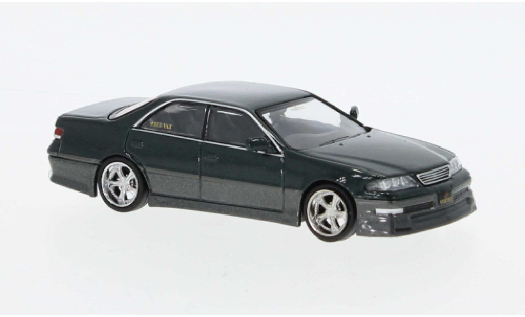 Toyota Mark 1/64 Tarmac Works II (JZX100) Vertex metallise green fonc&eacute; diecast model cars