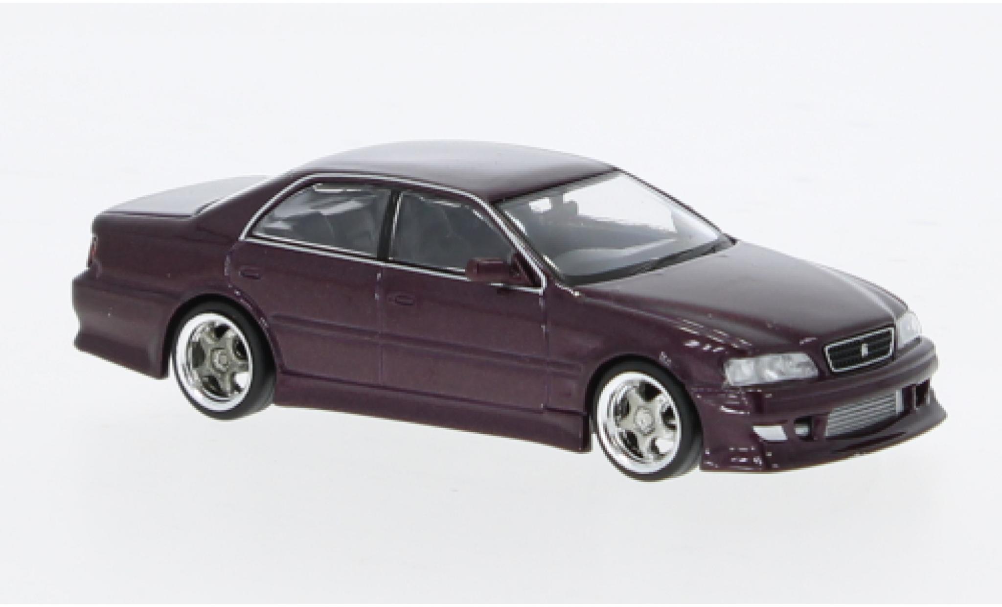 Toyota Chaser 1/64 Tarmac Works (JZX100) Vertex metallise purple 1:64 diecast model cars