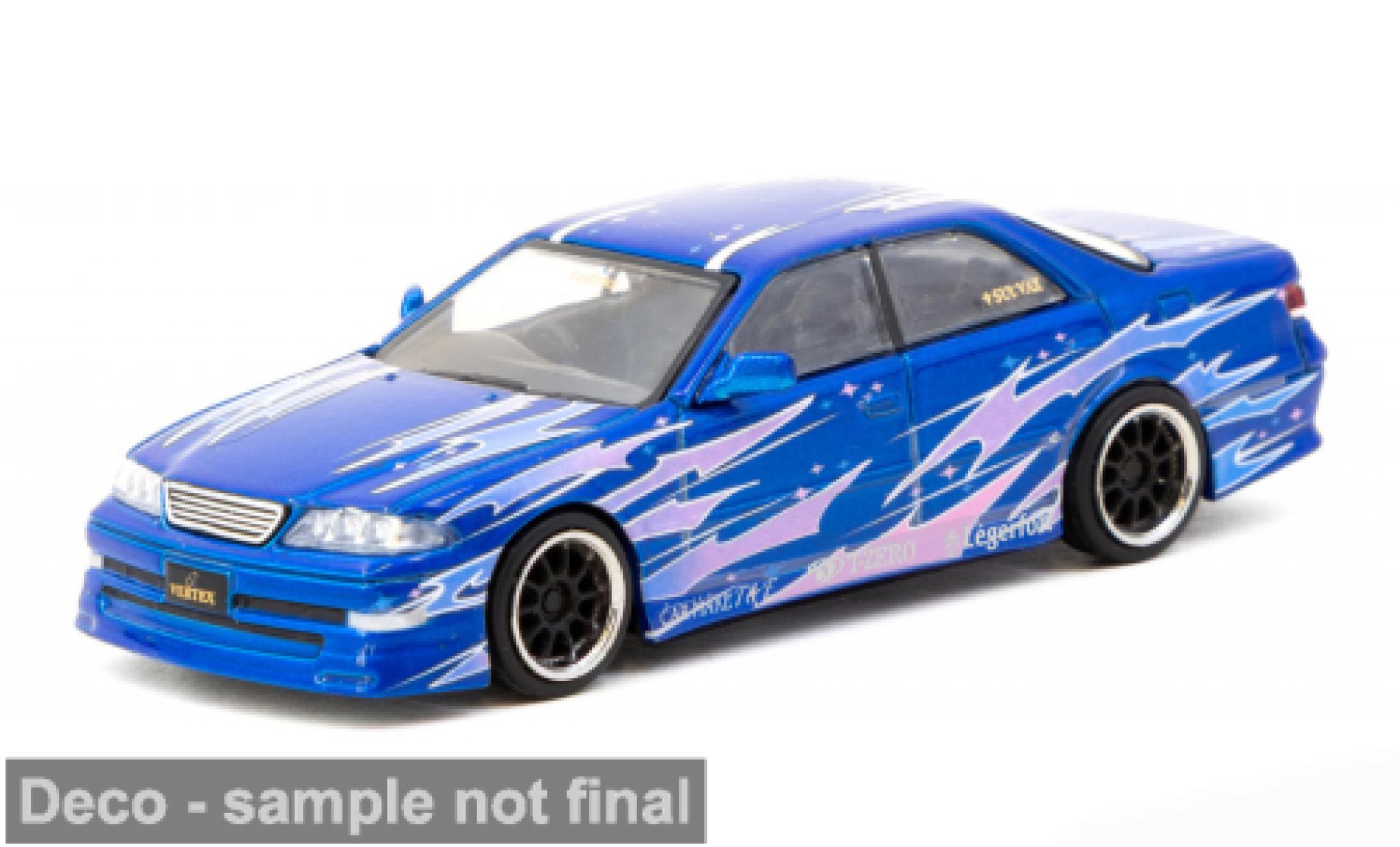 Toyota Mark 1/64 Tarmac Works II JZX100 blue/Dekor 1:64 diecast model cars
