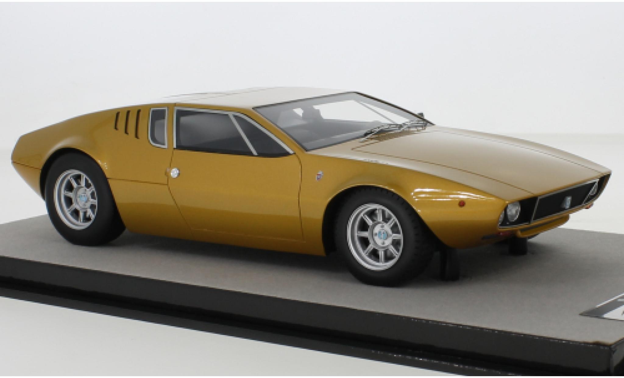 De Tomaso Mangusta 1/18 Tecnomodel gold 1971 diecast model cars