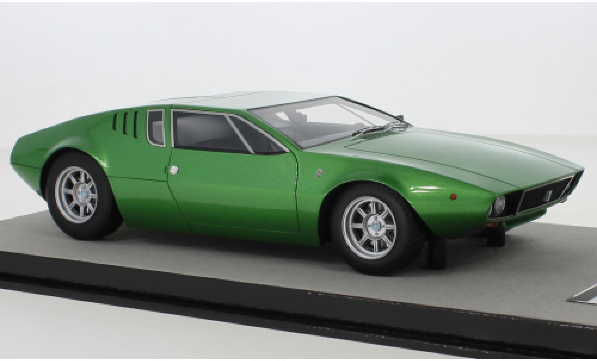 De Tomaso Mangusta 1/18 Tecnomodel metallic green 1971 diecast model cars