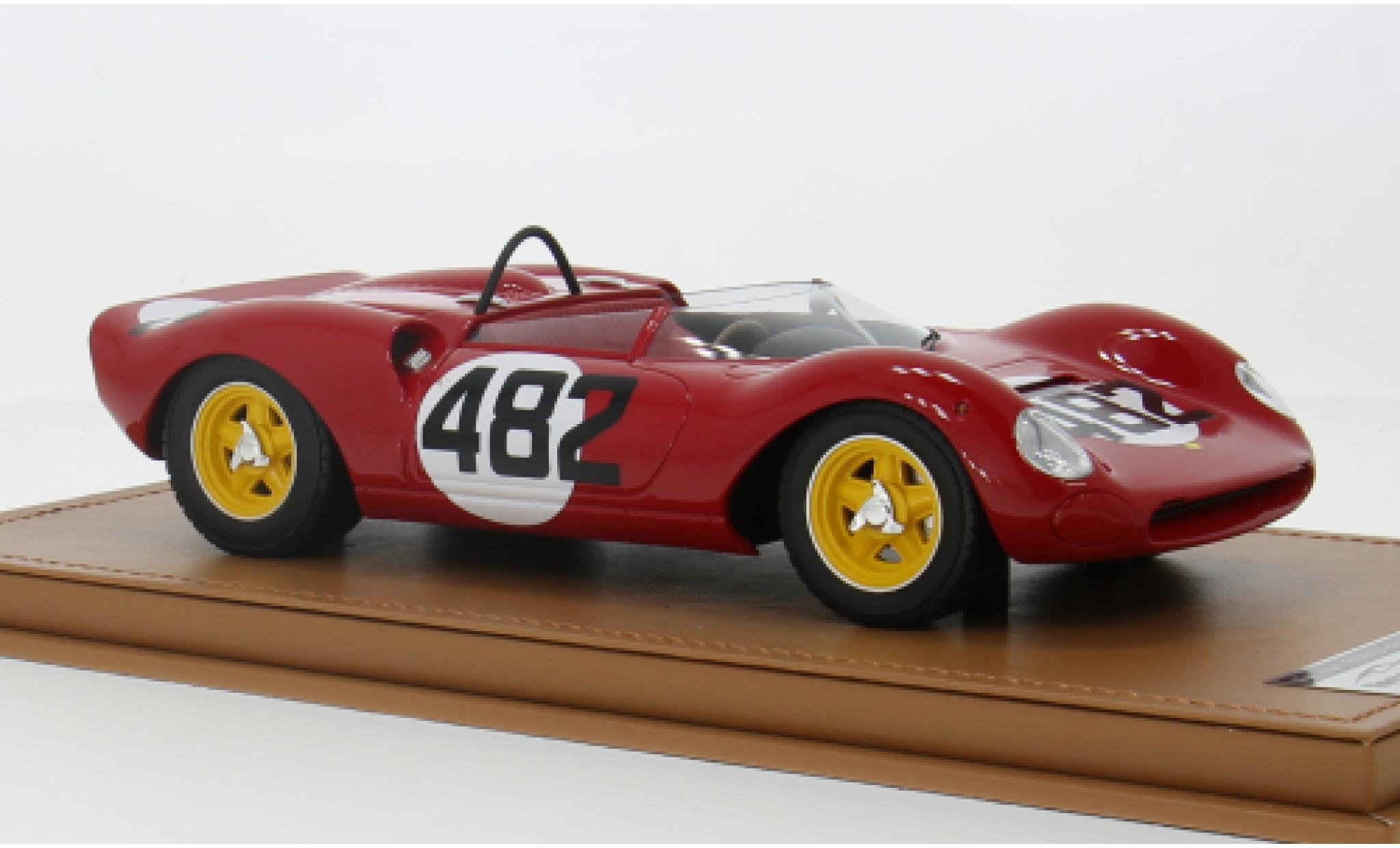 Ferrari 206 1/18 Tecnomodel Dino SP RHD No.48 Scuderia SEFAC International Hill Climb Cesana - Sestriere 1965 1:18 diecast model cars