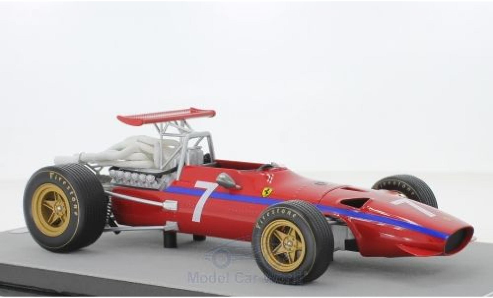 Ferrari 312 1/18 Tecnomodel F1/68 No.7 Scuderia Formel 1 Watkins Glen 1968 D.Bell diecast model cars