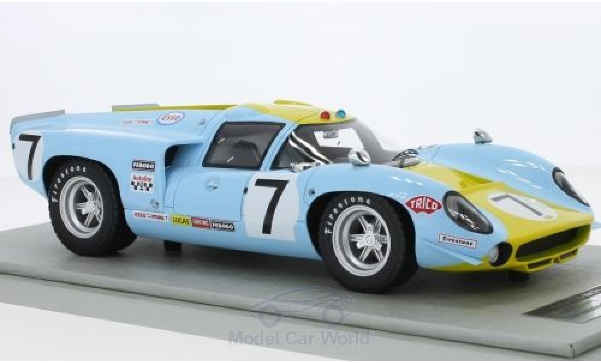 Lola T70 1968 1/18 Tecnomodel MK3 RHD No.7 24h Le Mans 1968 S.Axelsson/U.Norinder diecast model cars
