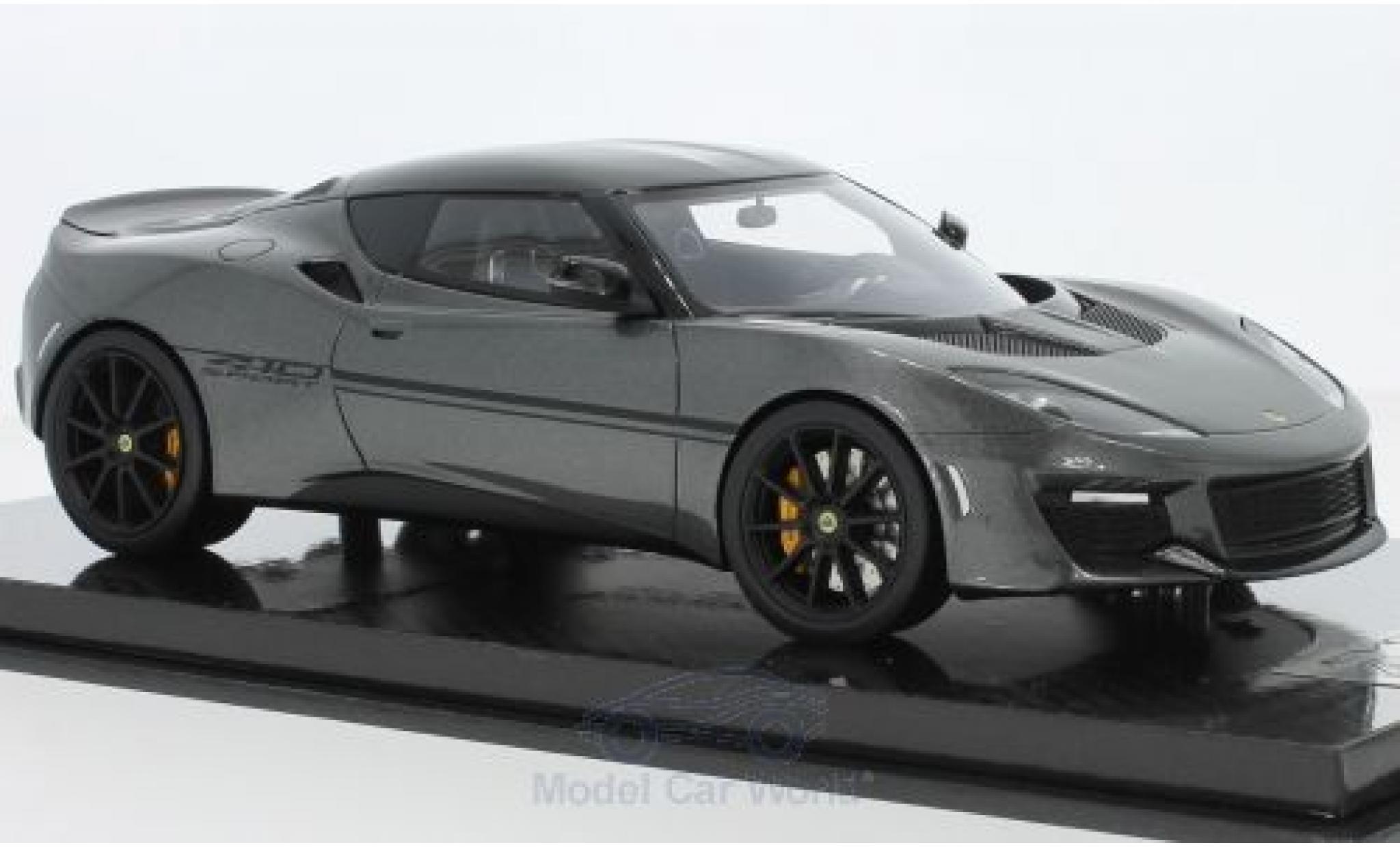 Lotus Evora S 1/18 Tecnomodel 410 metallic grey 2017 diecast model cars