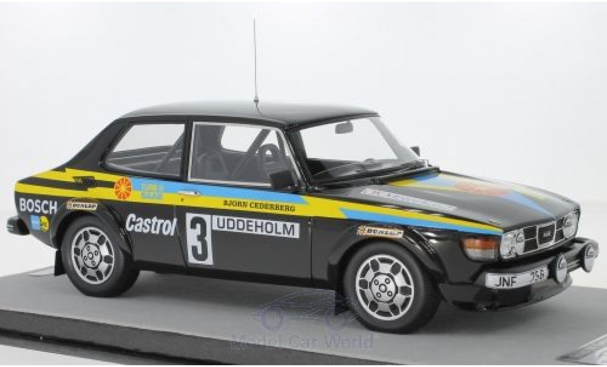 Saab 99 1/18 Tecnomodel Turbo No.3 Rally WM Rally Schweden 1979 S.Blomqvist/B.Cederberg diecast model cars