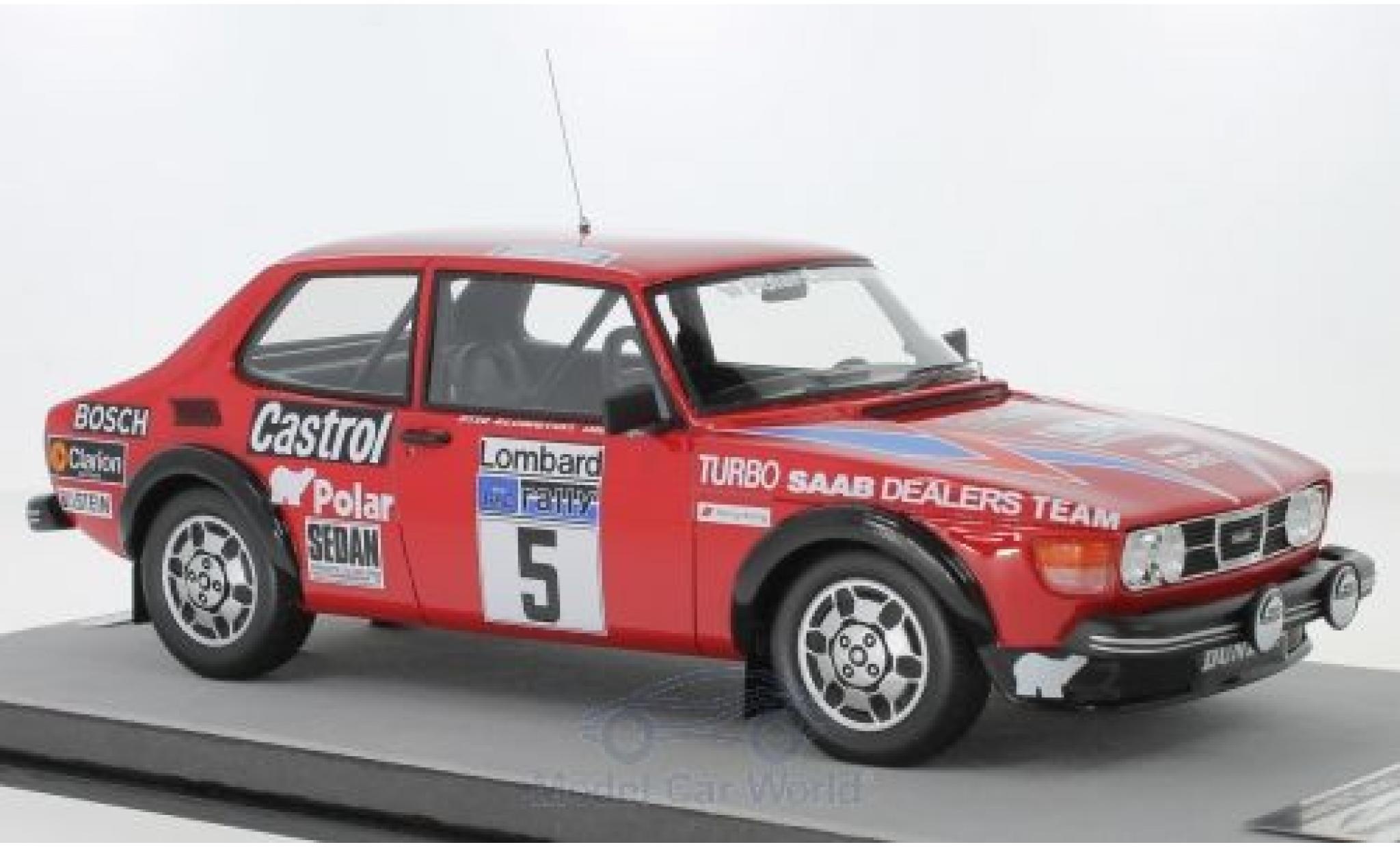 Saab 99 1/18 Tecnomodel Turbo No.5 Rally WM Rally RAC Lombard 1979 S.Blomqvist/B.Cederberg diecast model cars