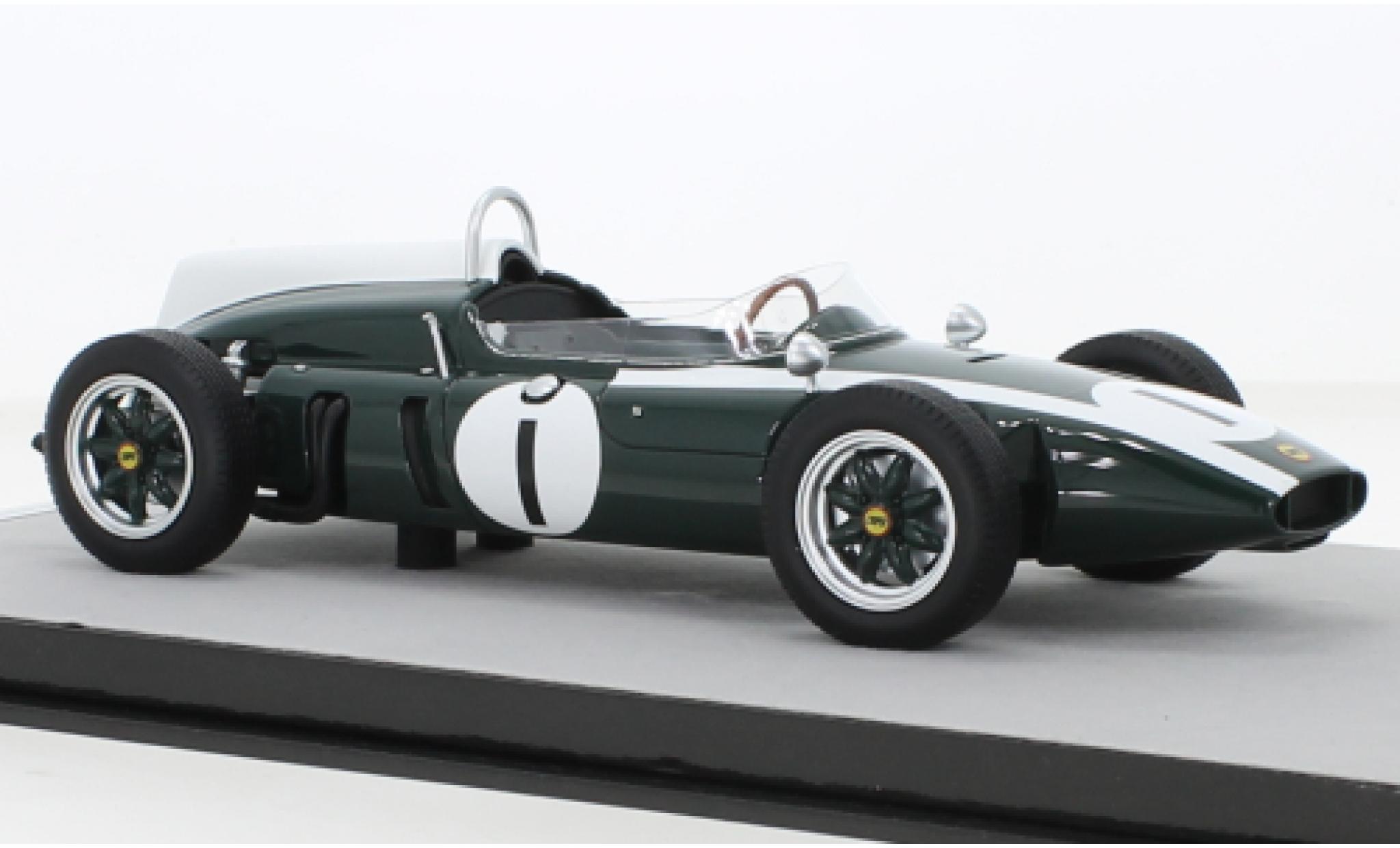 Cooper T53 1/18 Tecnomodel Climax No.1 Formel 1 GP Gro&szlig;britannien 1960 diecast model cars