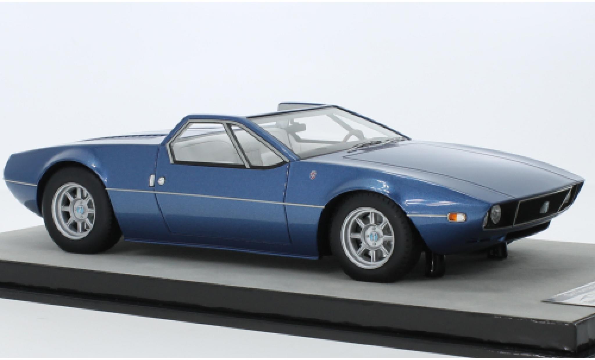 De Tomaso Mangusta 1/18 Tecnomodel Spyder metallise blue 1966 diecast model cars