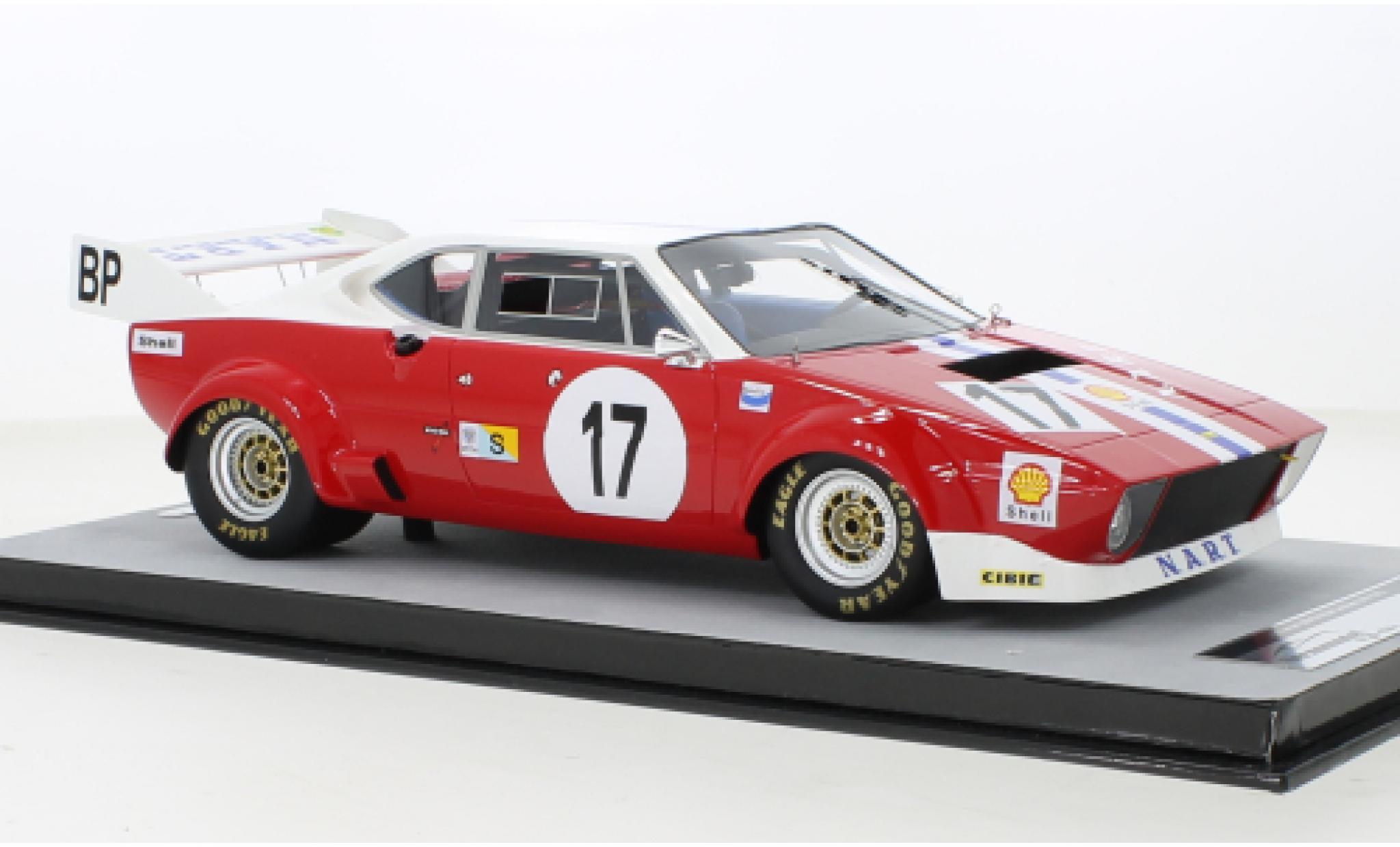 Ferrari 308 1/18 Tecnomodel GTB4 LM No.17 N.A.R.T. 24h Le Mans 1975 diecast model cars