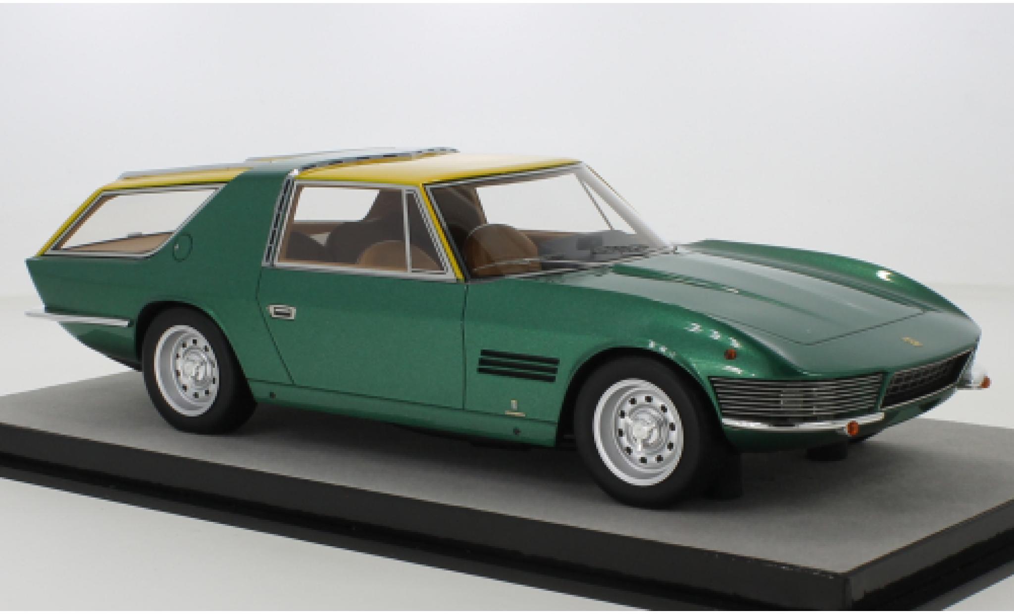Ferrari 330 1/18 Tecnomodel GT 2+2 Shooting Brake metallise vert/yellow 1967 diecast model cars