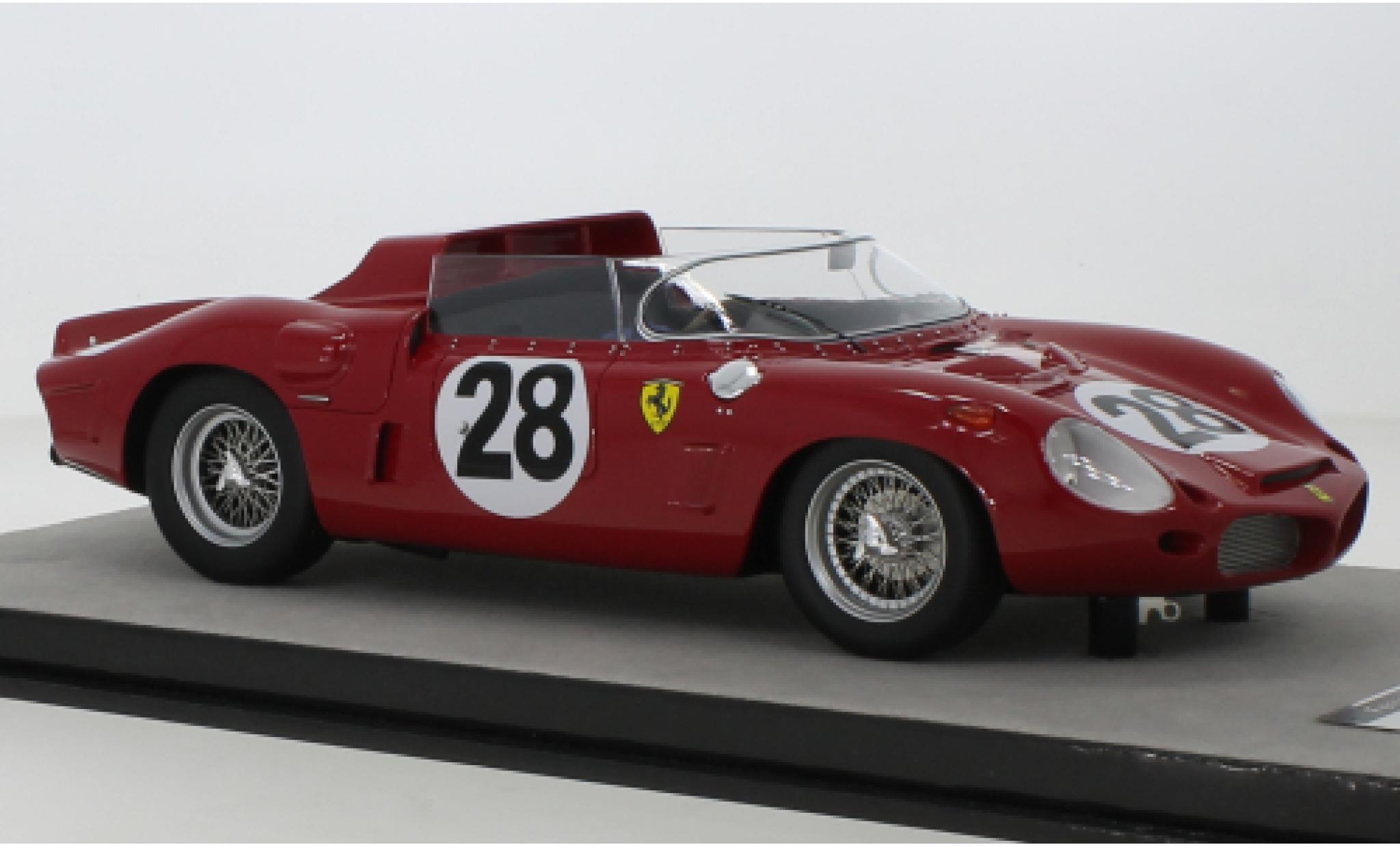 Ferrari Dino 1/18 Tecnomodel 246 SP RHD No.28 24h Le Mans 1962 diecast model cars