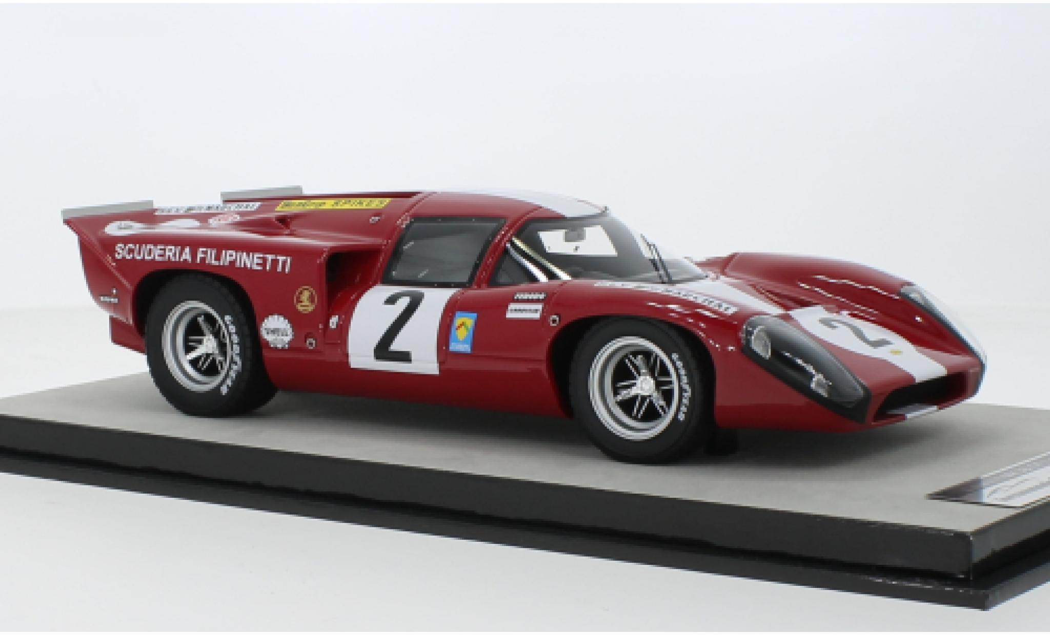 Lola T70 1/18 Tecnomodel Mk3B GT RHD No.2 Scuderia Filipinetti 24h Le Mans 1969 diecast model cars