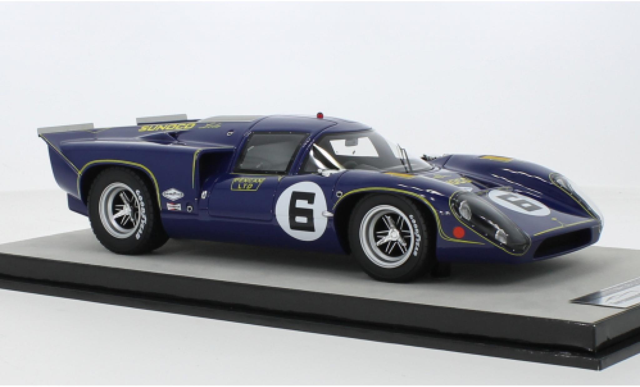 Lola T70 1/18 Tecnomodel Mk3B GT RHD No.6 Team Sunoco Sunoco 24h Daytona 1969 diecast model cars