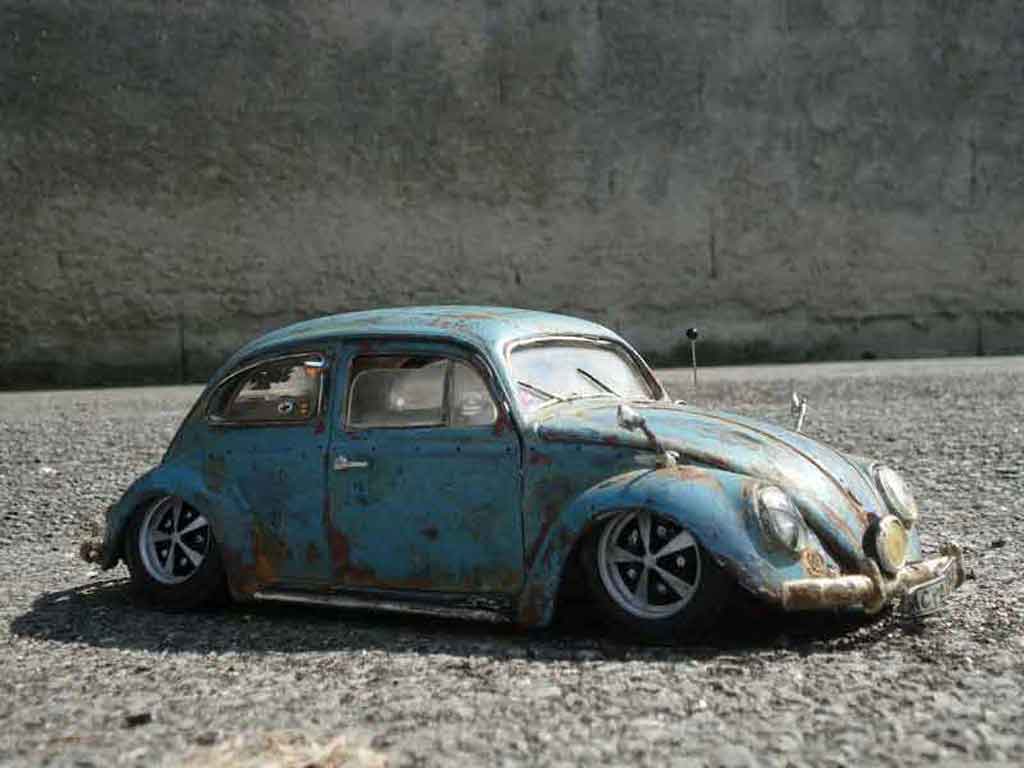 Volkswagen Kafer Base coccinelle ovale 56 hoodride 1/18 Burago