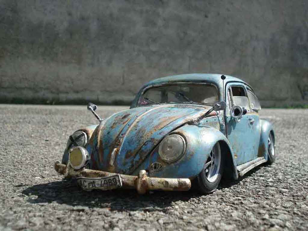 Volkswagen Kafer Base coccinelle ovale 56 hoodride 1/18 Burago