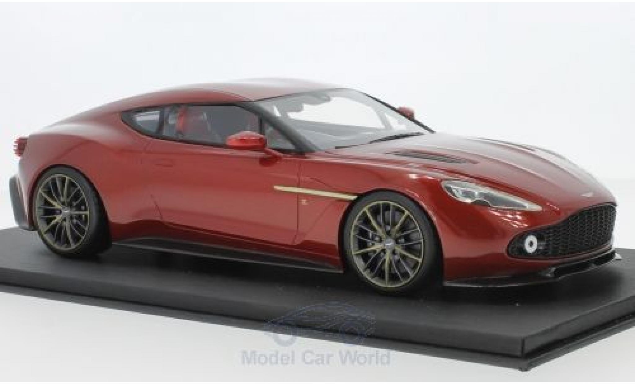 Aston Martin Vanquish 1/18 Top Speed Zagato red RHD 2017 diecast model cars