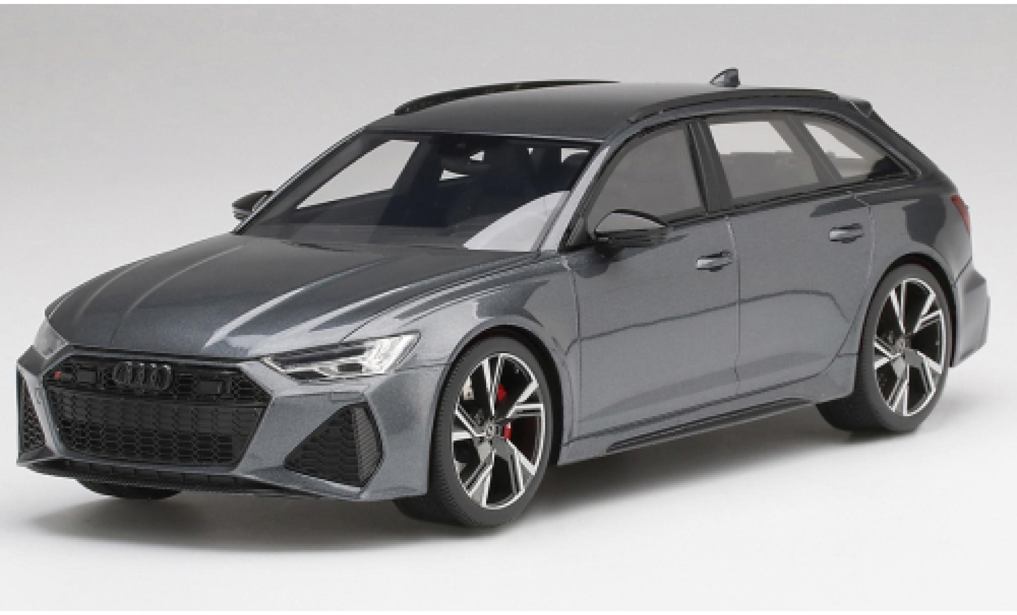 Audi RS6 1/18 Top Speed Avant Carbon Black Edition grey/black diecast model cars