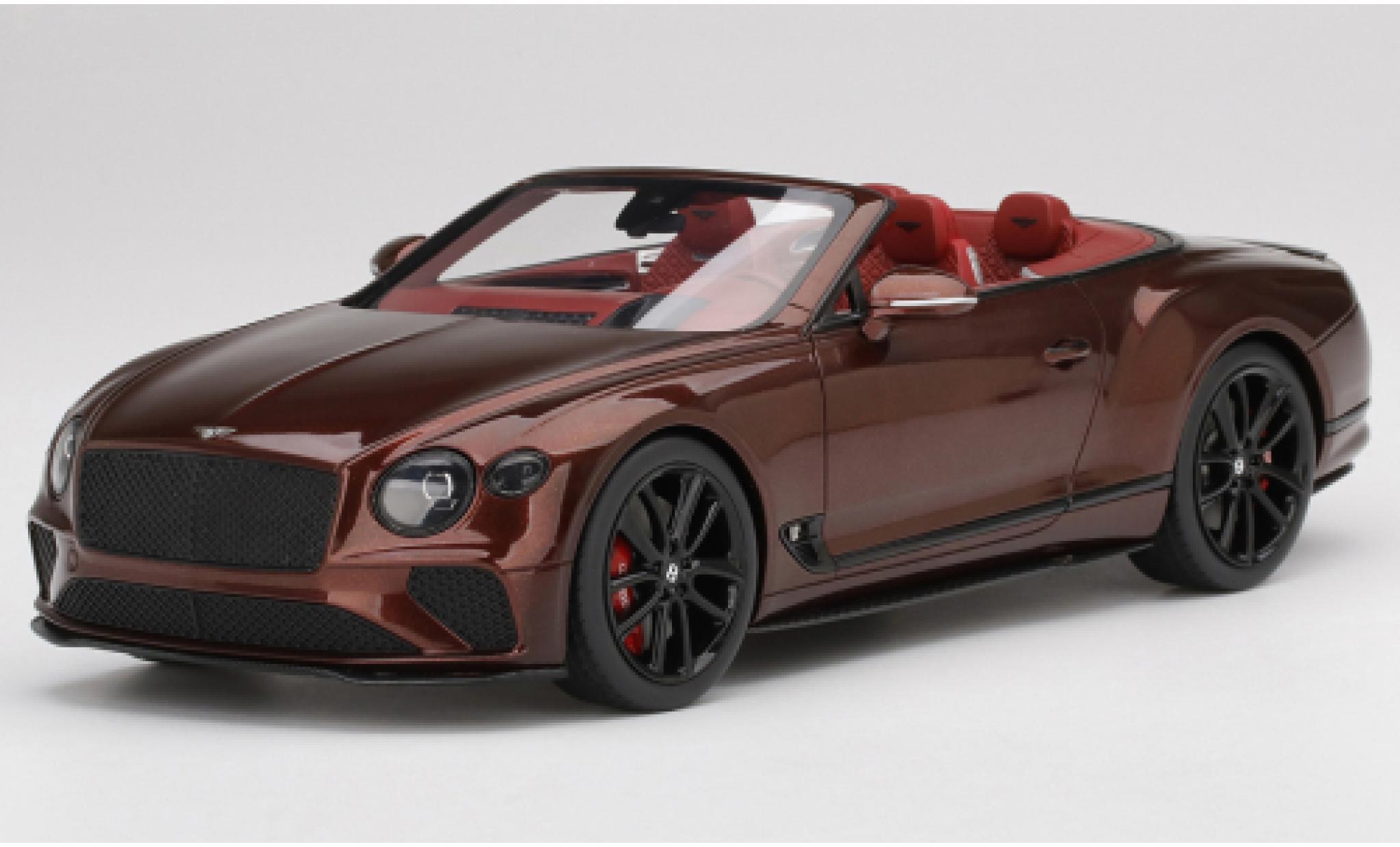 Bentley Continental 1/18 Top Speed GT Convertible metallic red diecast model cars