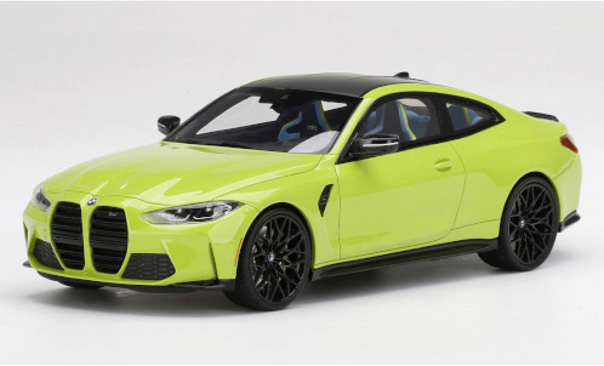 Bmw M4 1/18 Top Speed Competition (G82) yellow 2021 diecast model cars