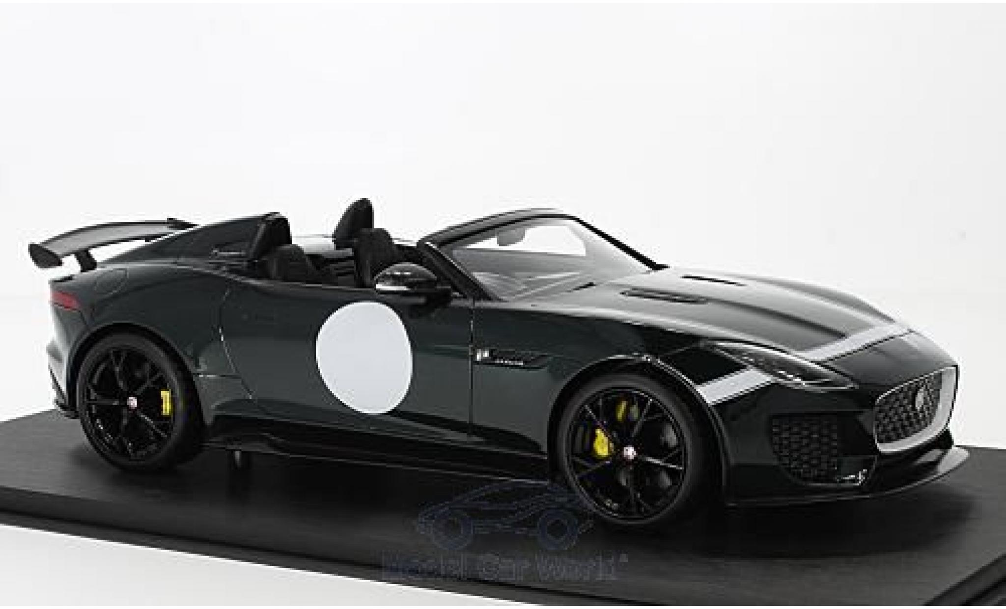 Jaguar F-Type 1/18 Top Speed Project 7 metallic green RHD 2015 diecast model cars