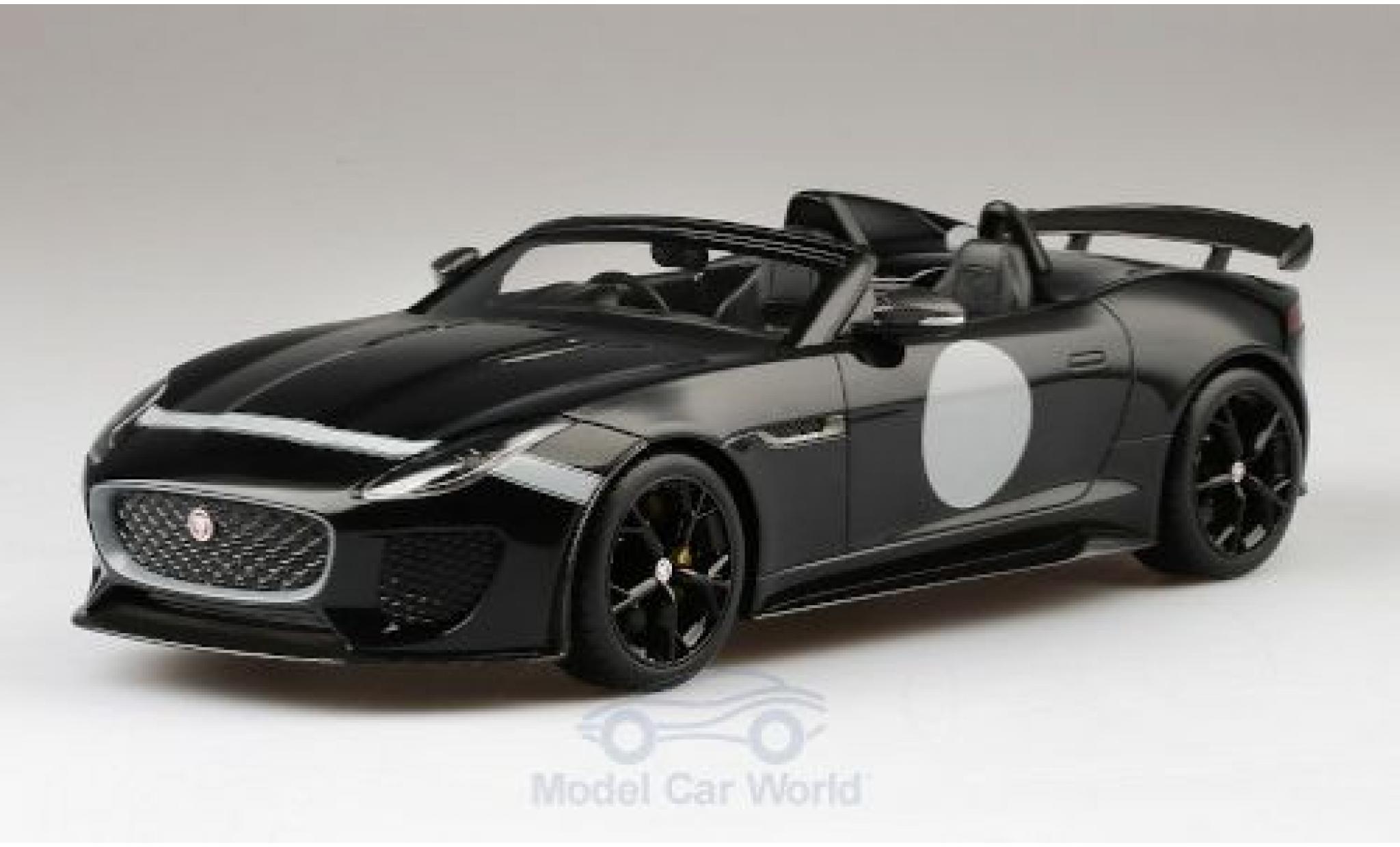 Jaguar F-Type 1/18 Top Speed Project 7 black RHD diecast model cars