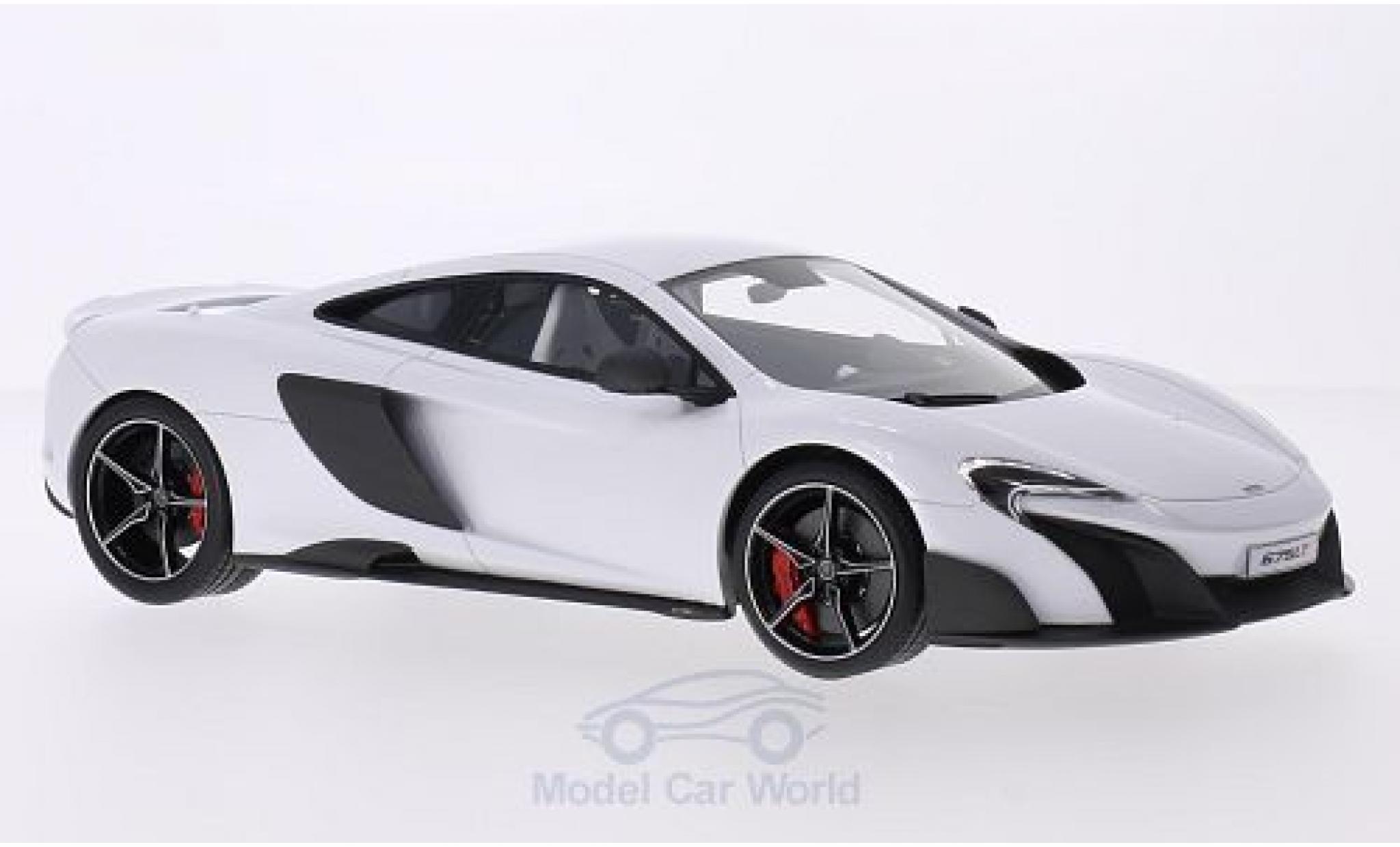 McLaren 675 1/18 Top Speed LT metallic white 2015 diecast model cars
