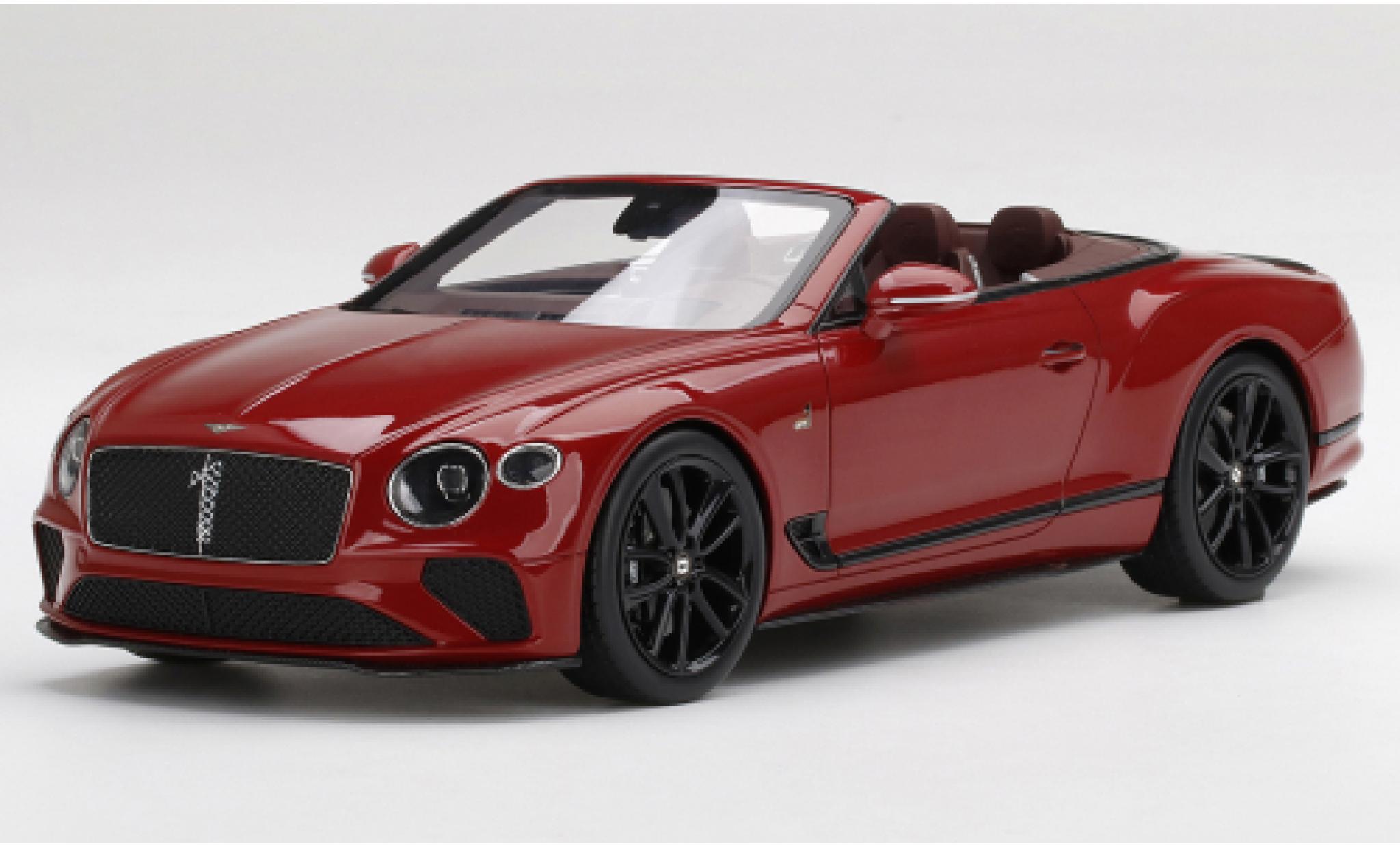 Bentley Continental 1/18 Top Speed GT Convertible Mulliner Number 1 Edition metallise red diecast model cars