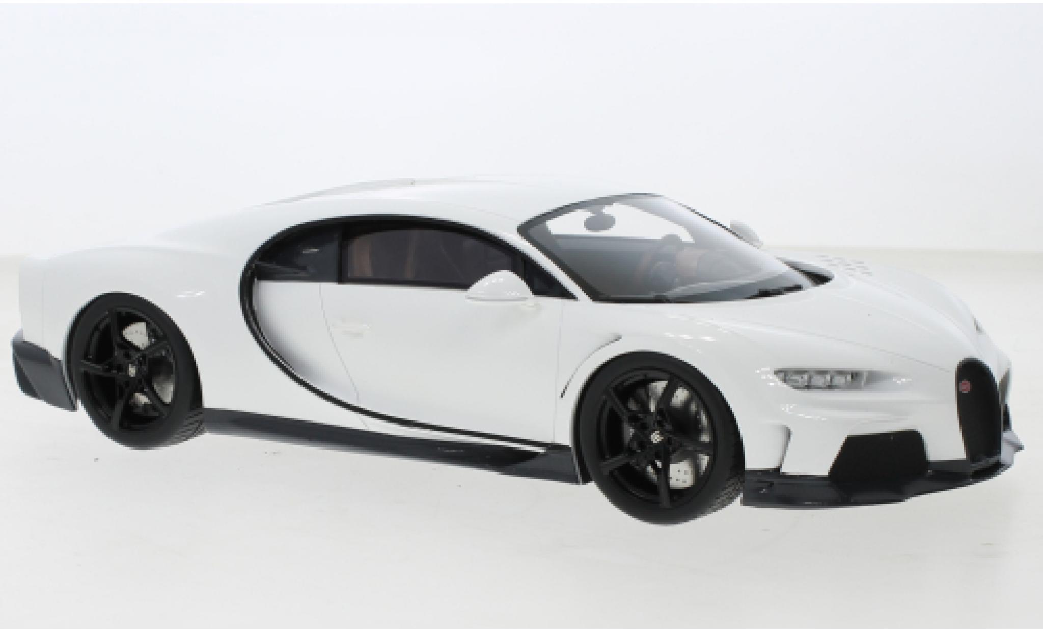 Bugatti Chiron 1/18 Top Speed Super Sport white diecast model cars