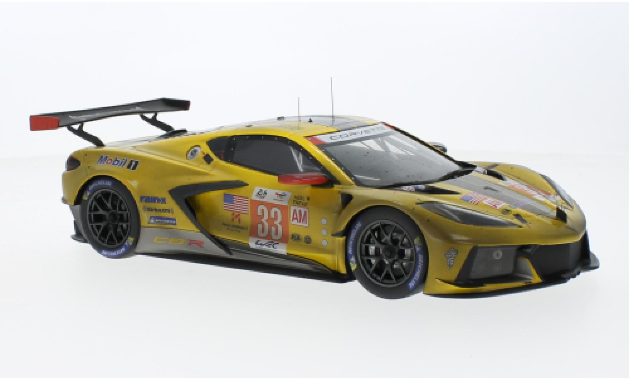 Chevrolet Corvette 1/18 Top Speed C8.R No.33 Racing 24h Le Mans 2023 diecast model cars
