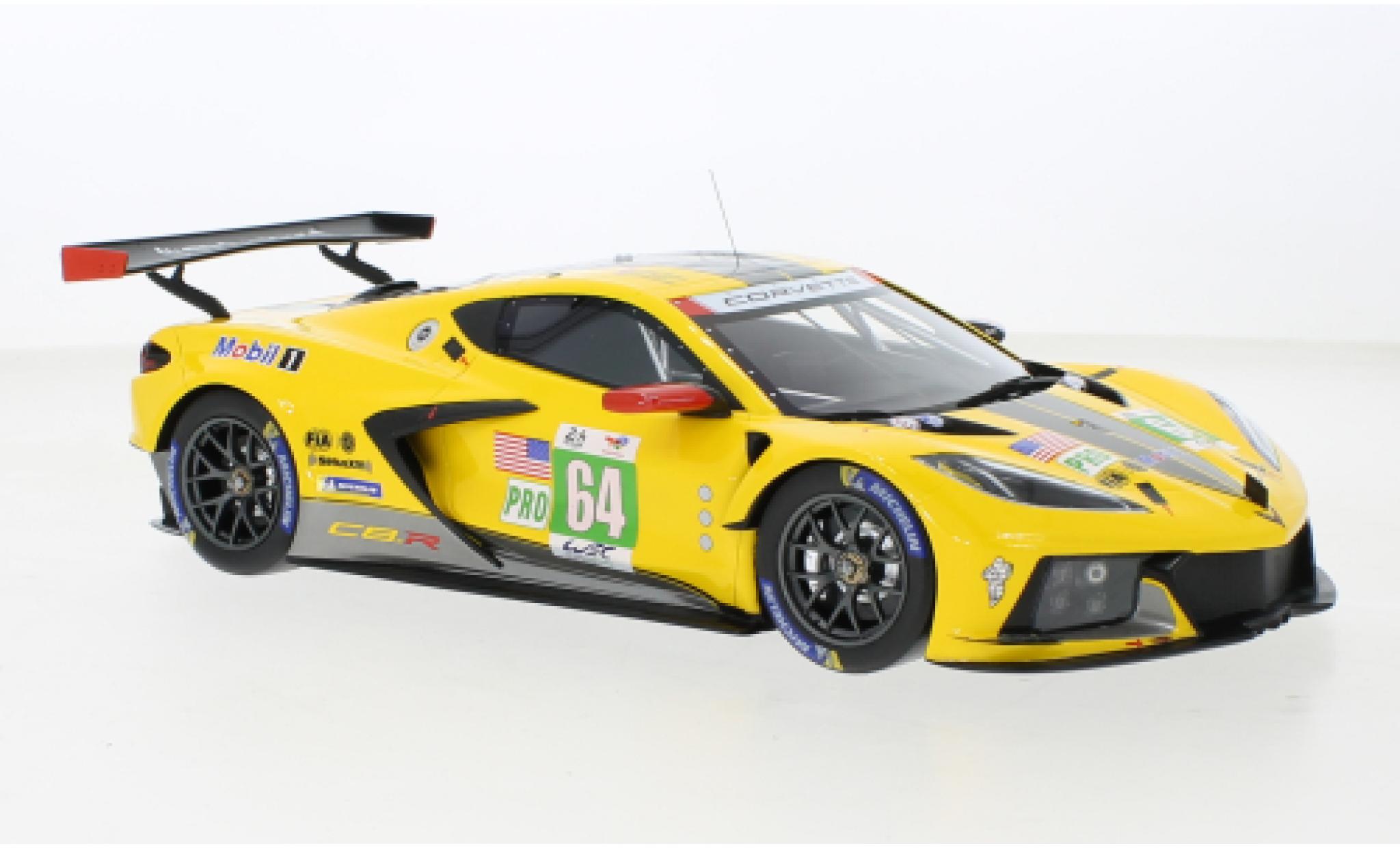 Chevrolet Corvette 1/18 Top Speed C8.R No.64 24h Le Mans 2022 diecast model cars