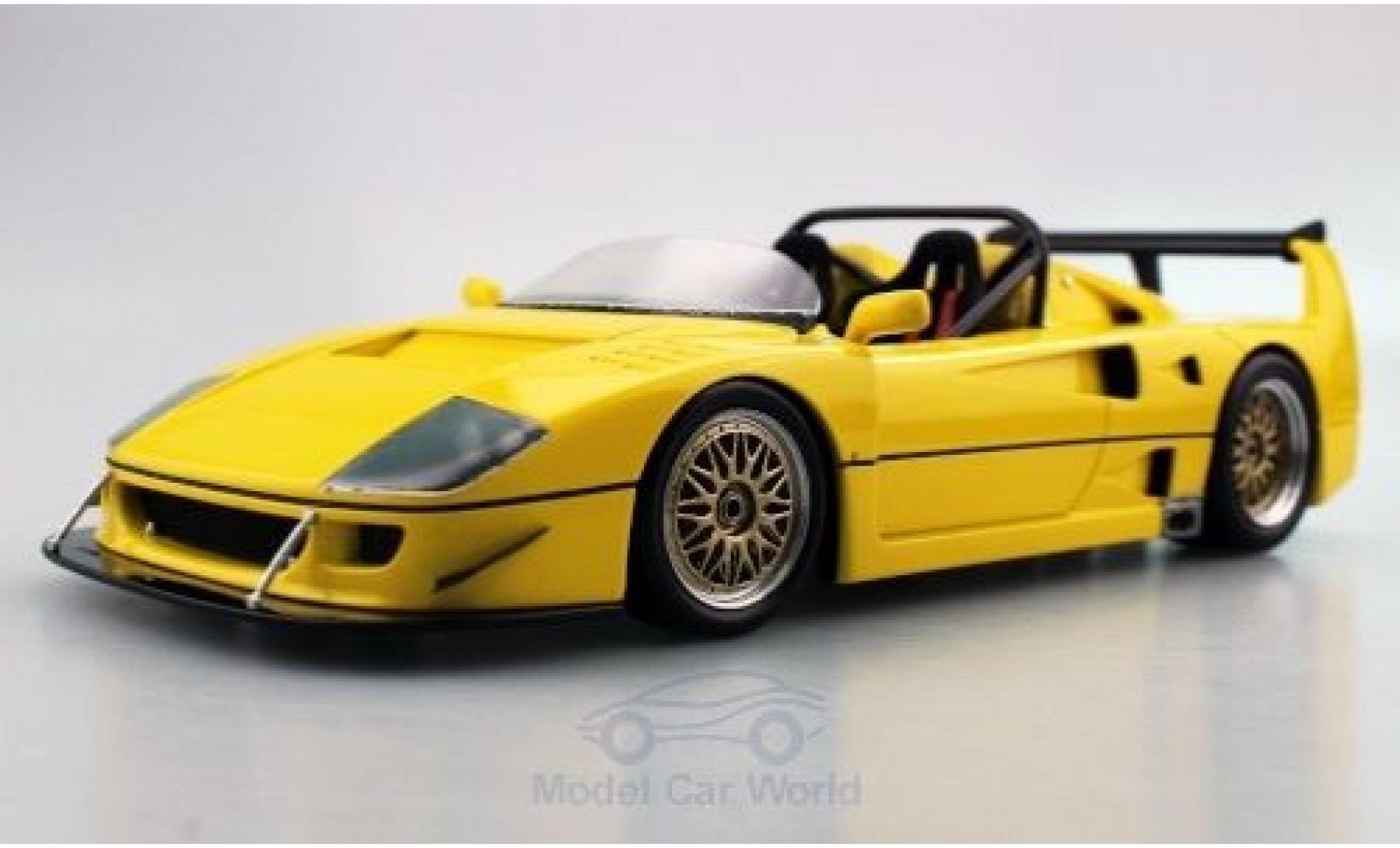 Ferrari F40 1/18 Topmarques Collectibles LM Beurlys Barchetta yellow diecast model cars