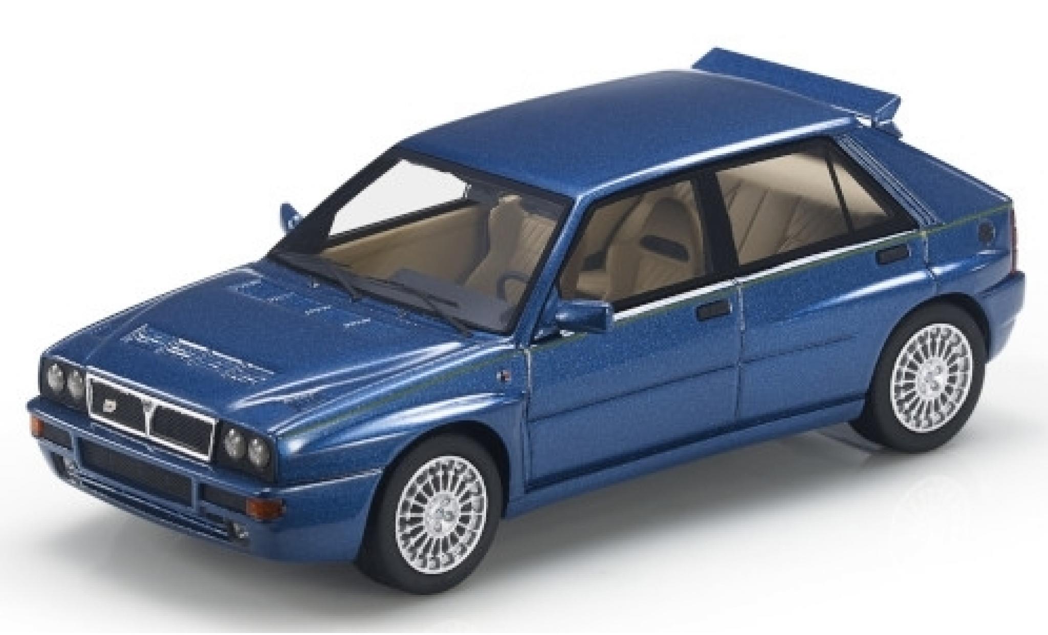 Lancia Delta 1/43 Topmarques Collectibles Integrale Evoluzione metallic blue/Dekor diecast model cars