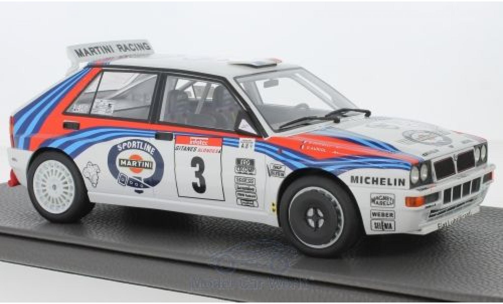 Lancia Delta 1/18 Topmarques Collectibles Integrale No.3 Martini Rally WM Rally Tour de Corse 1992 D.Auriol/B.Occelli diecast model cars